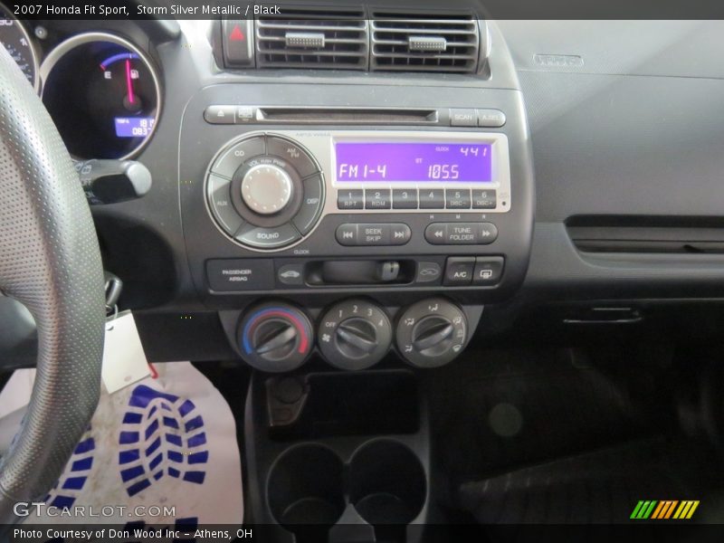 Storm Silver Metallic / Black 2007 Honda Fit Sport