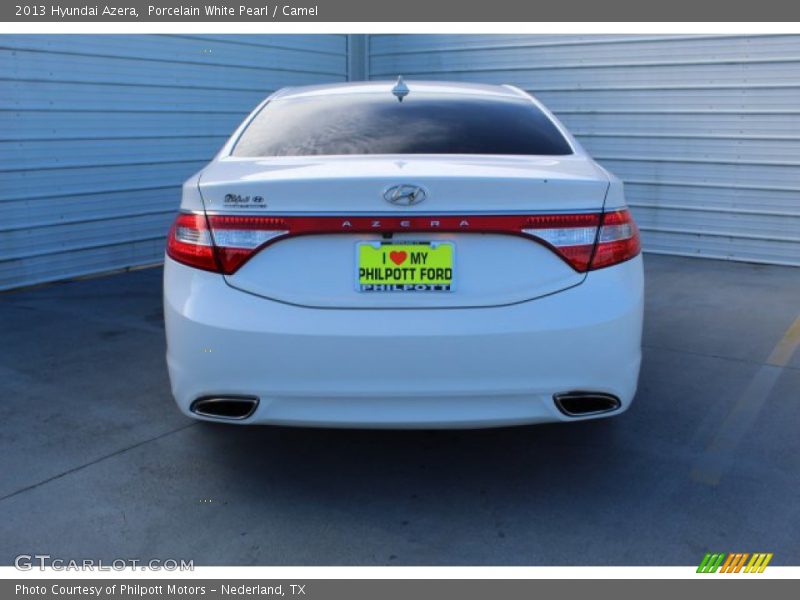 Porcelain White Pearl / Camel 2013 Hyundai Azera