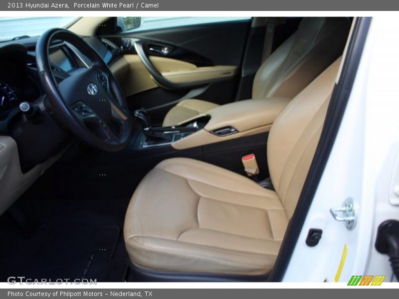 Porcelain White Pearl / Camel 2013 Hyundai Azera