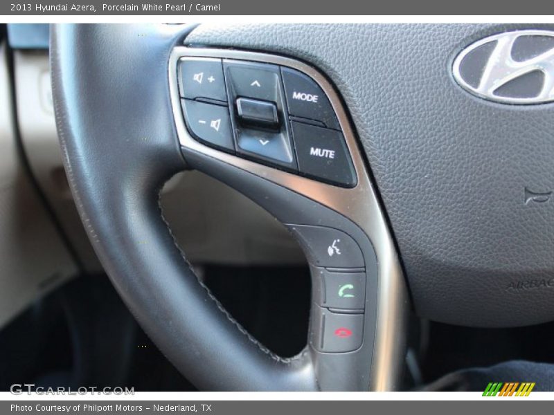 Porcelain White Pearl / Camel 2013 Hyundai Azera