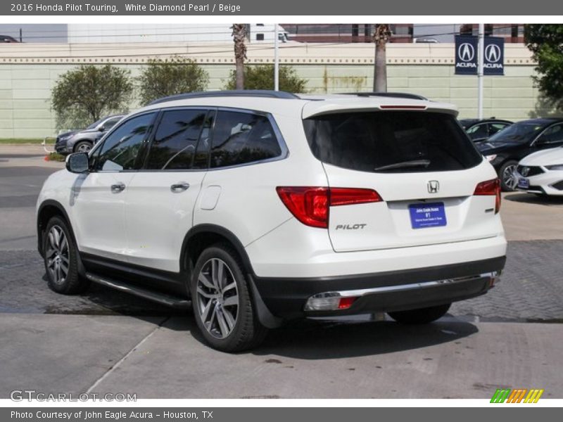 White Diamond Pearl / Beige 2016 Honda Pilot Touring