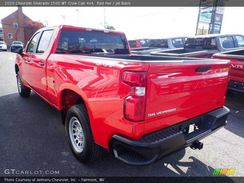 Red Hot / Jet Black 2020 Chevrolet Silverado 1500 WT Crew Cab 4x4
