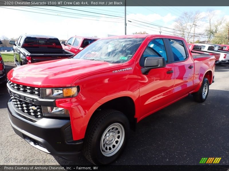 Red Hot / Jet Black 2020 Chevrolet Silverado 1500 WT Crew Cab 4x4