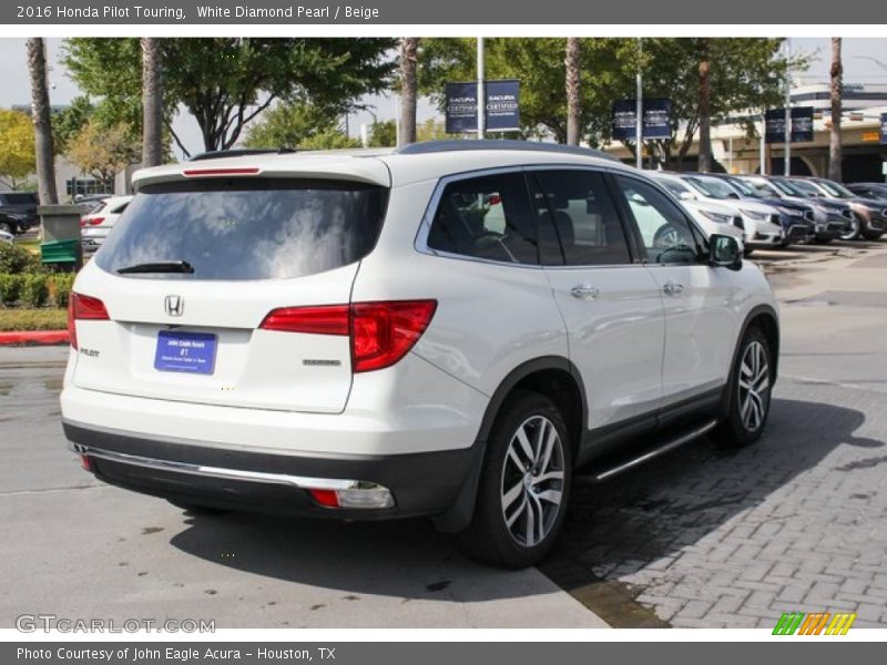 White Diamond Pearl / Beige 2016 Honda Pilot Touring