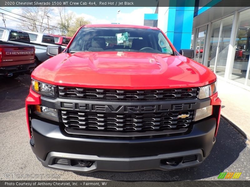 Red Hot / Jet Black 2020 Chevrolet Silverado 1500 WT Crew Cab 4x4