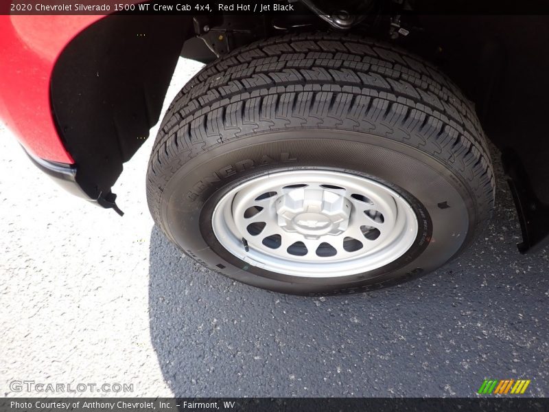 Red Hot / Jet Black 2020 Chevrolet Silverado 1500 WT Crew Cab 4x4