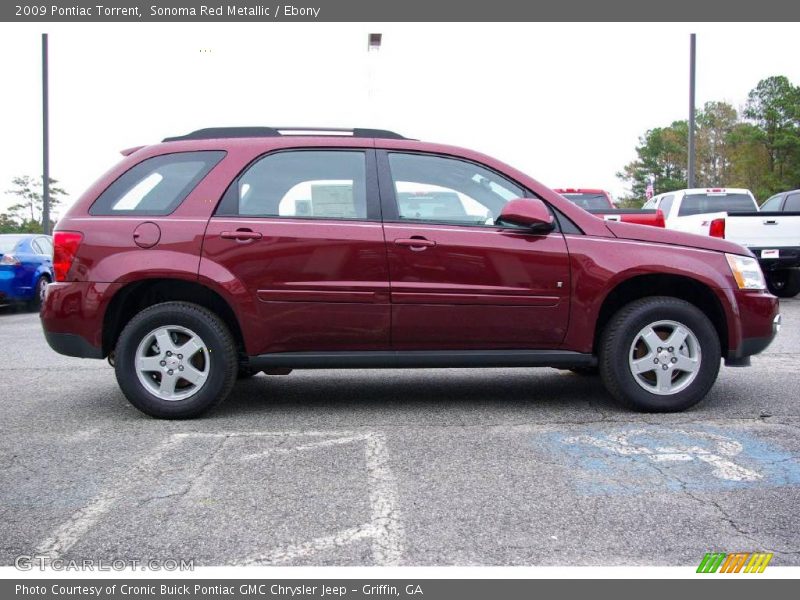 Sonoma Red Metallic / Ebony 2009 Pontiac Torrent
