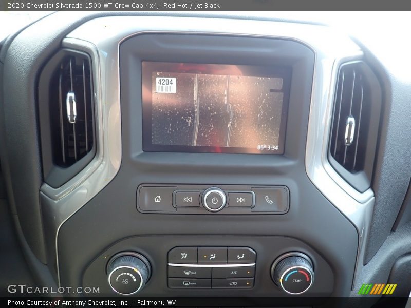Red Hot / Jet Black 2020 Chevrolet Silverado 1500 WT Crew Cab 4x4