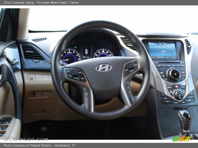 Porcelain White Pearl / Camel 2013 Hyundai Azera