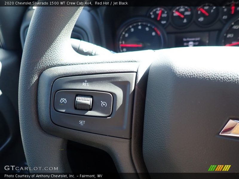 Red Hot / Jet Black 2020 Chevrolet Silverado 1500 WT Crew Cab 4x4