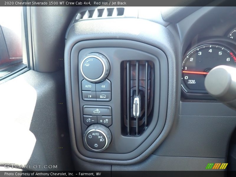 Red Hot / Jet Black 2020 Chevrolet Silverado 1500 WT Crew Cab 4x4