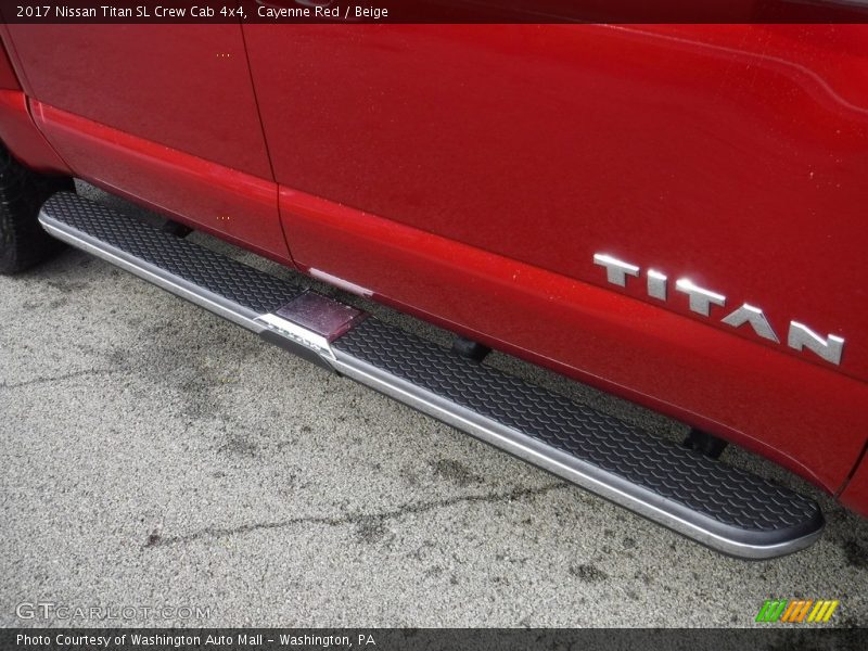 Cayenne Red / Beige 2017 Nissan Titan SL Crew Cab 4x4