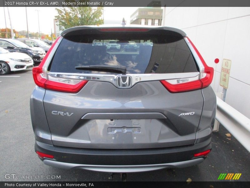 Modern Steel Metallic / Gray 2017 Honda CR-V EX-L AWD