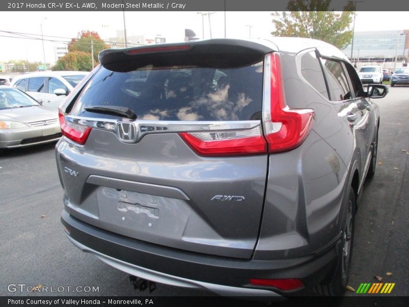 Modern Steel Metallic / Gray 2017 Honda CR-V EX-L AWD