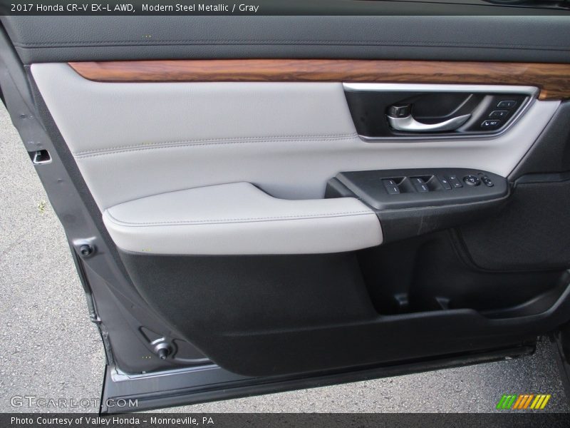 Modern Steel Metallic / Gray 2017 Honda CR-V EX-L AWD