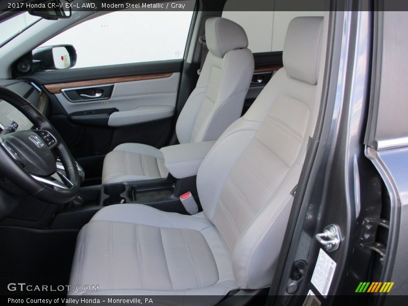Modern Steel Metallic / Gray 2017 Honda CR-V EX-L AWD