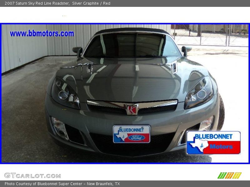 Silver Graphite / Red 2007 Saturn Sky Red Line Roadster