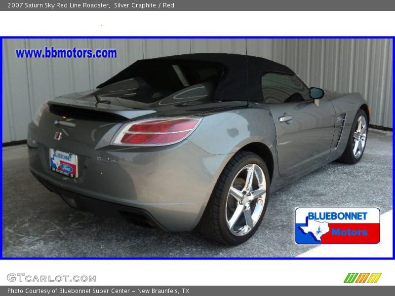 Silver Graphite / Red 2007 Saturn Sky Red Line Roadster