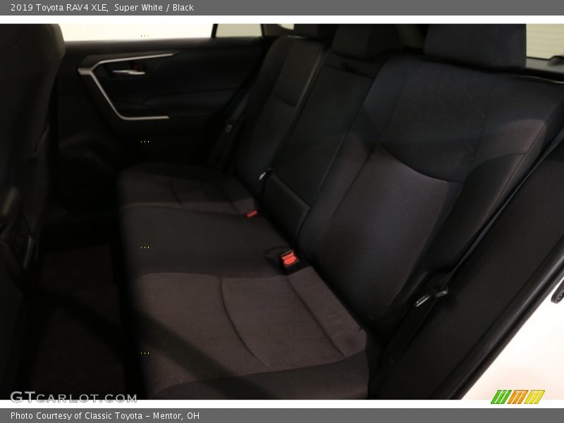 Super White / Black 2019 Toyota RAV4 XLE