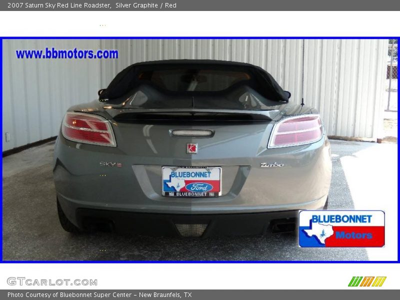 Silver Graphite / Red 2007 Saturn Sky Red Line Roadster