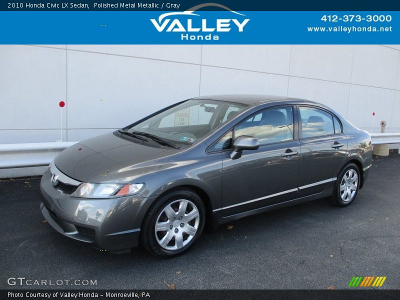 Polished Metal Metallic / Gray 2010 Honda Civic LX Sedan