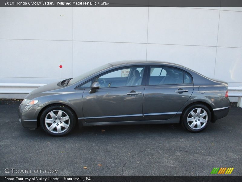 Polished Metal Metallic / Gray 2010 Honda Civic LX Sedan
