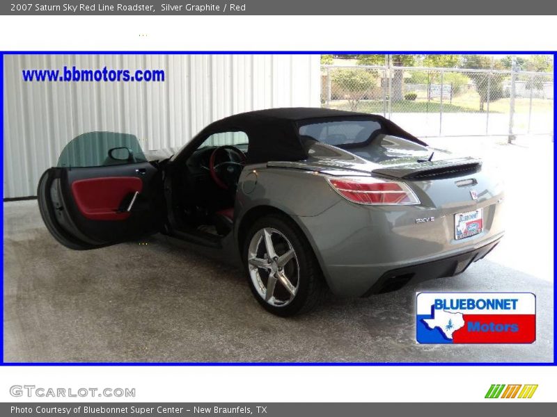 Silver Graphite / Red 2007 Saturn Sky Red Line Roadster