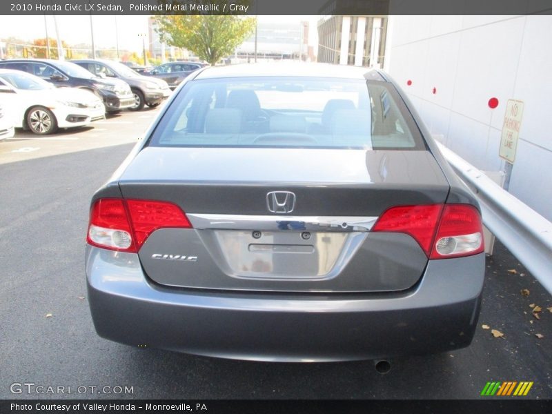 Polished Metal Metallic / Gray 2010 Honda Civic LX Sedan