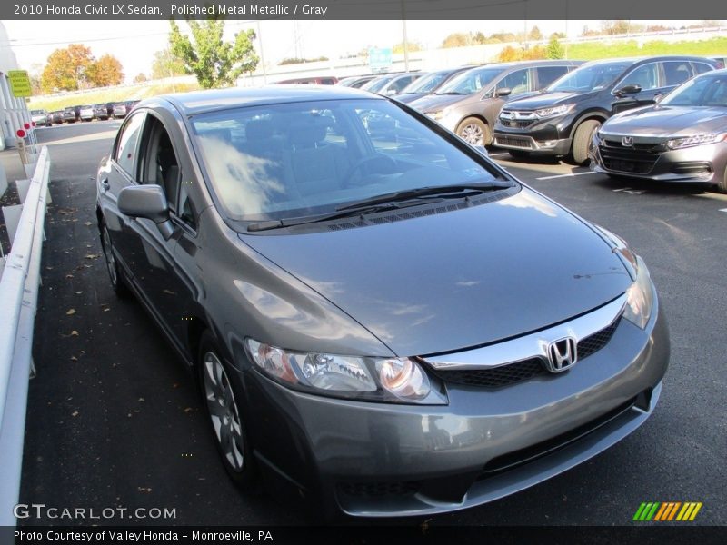 Polished Metal Metallic / Gray 2010 Honda Civic LX Sedan