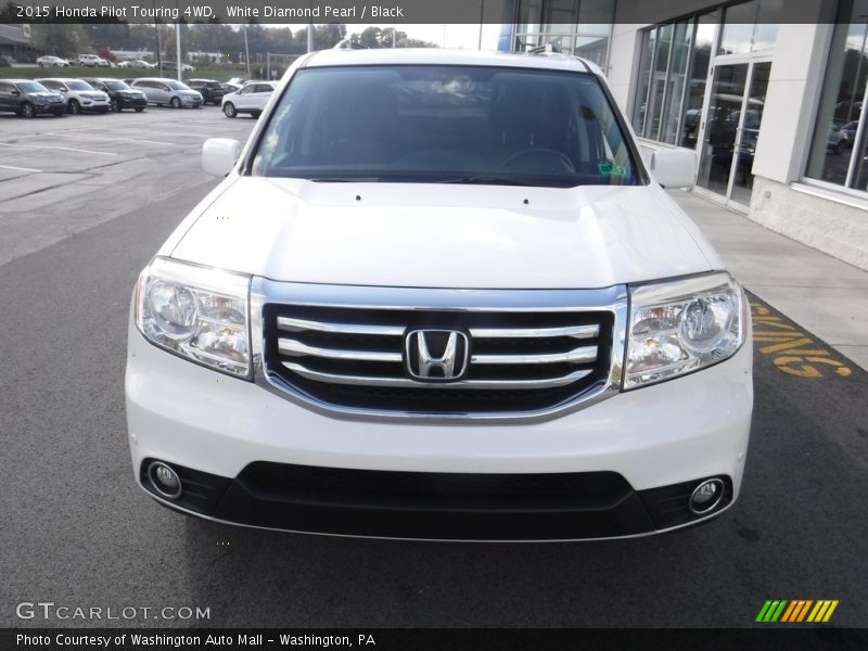 White Diamond Pearl / Black 2015 Honda Pilot Touring 4WD
