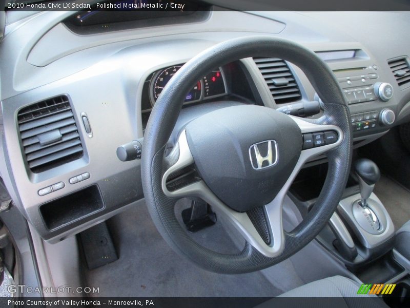 Polished Metal Metallic / Gray 2010 Honda Civic LX Sedan