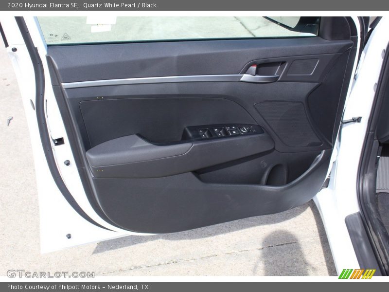 Quartz White Pearl / Black 2020 Hyundai Elantra SE