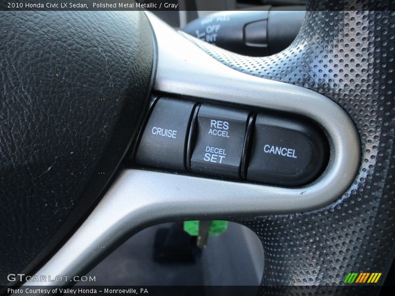 Polished Metal Metallic / Gray 2010 Honda Civic LX Sedan