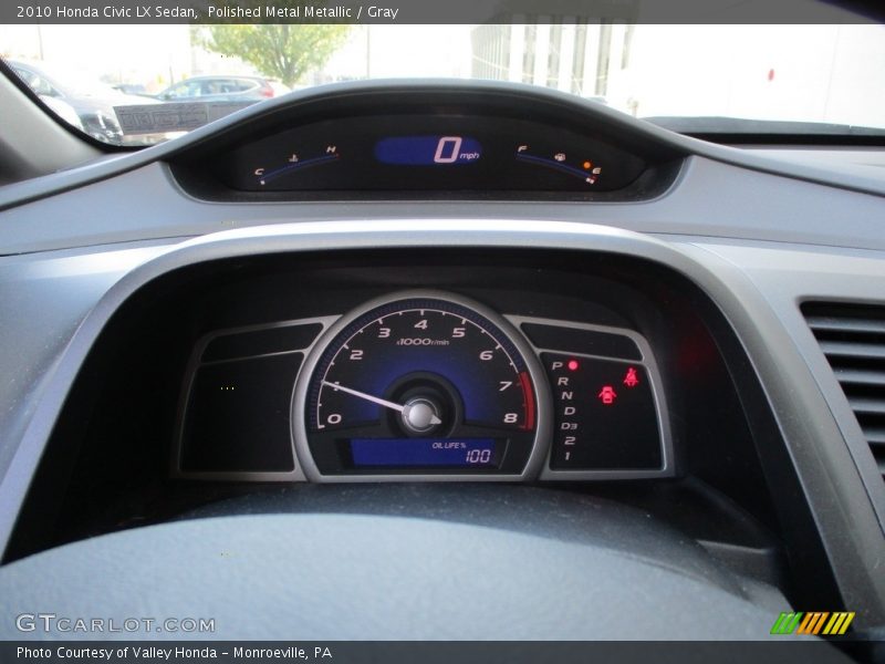 Polished Metal Metallic / Gray 2010 Honda Civic LX Sedan