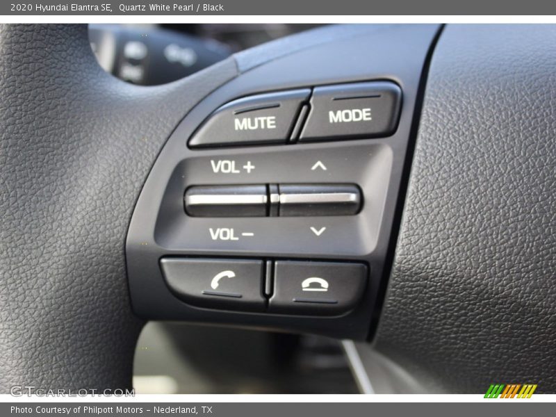Quartz White Pearl / Black 2020 Hyundai Elantra SE