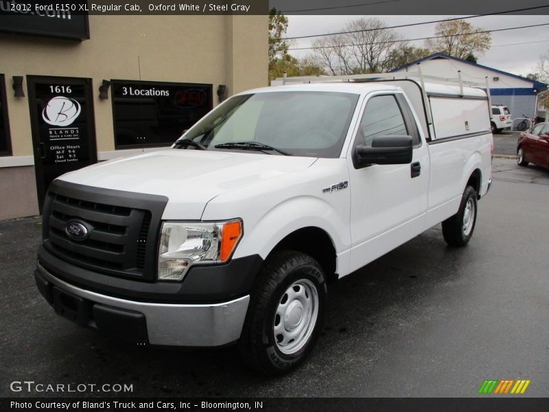 Oxford White / Steel Gray 2012 Ford F150 XL Regular Cab