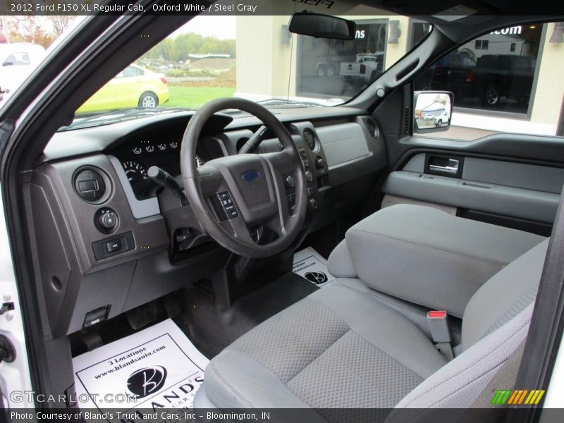 Oxford White / Steel Gray 2012 Ford F150 XL Regular Cab