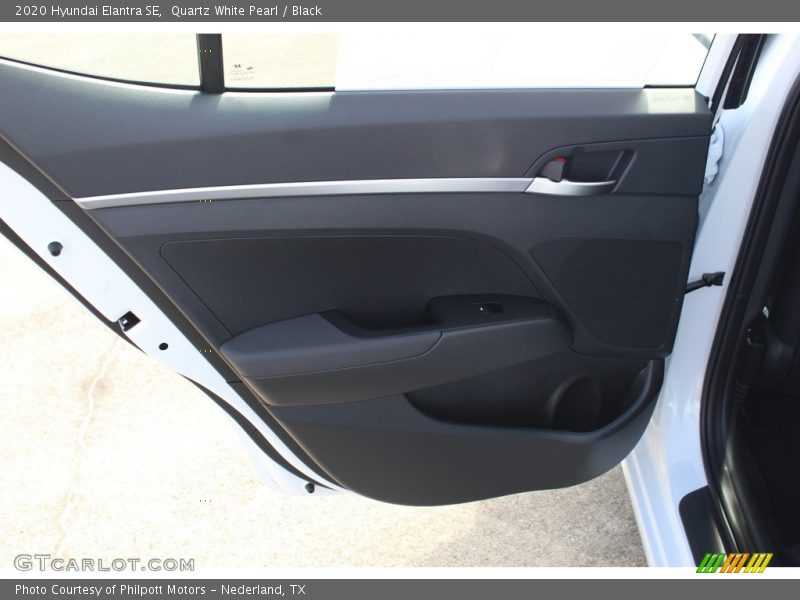 Quartz White Pearl / Black 2020 Hyundai Elantra SE