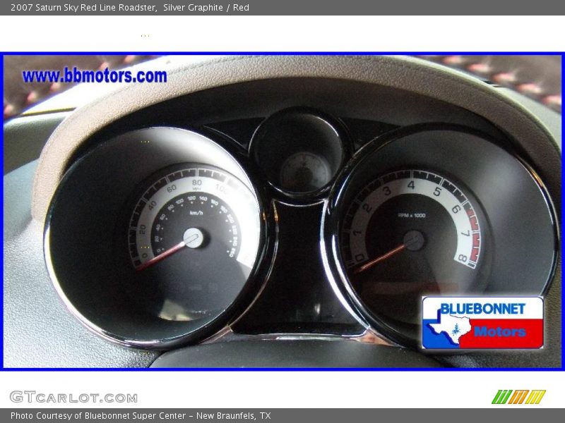Silver Graphite / Red 2007 Saturn Sky Red Line Roadster