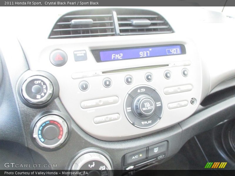 Crystal Black Pearl / Sport Black 2011 Honda Fit Sport