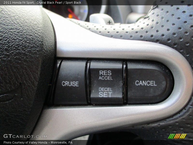 Crystal Black Pearl / Sport Black 2011 Honda Fit Sport
