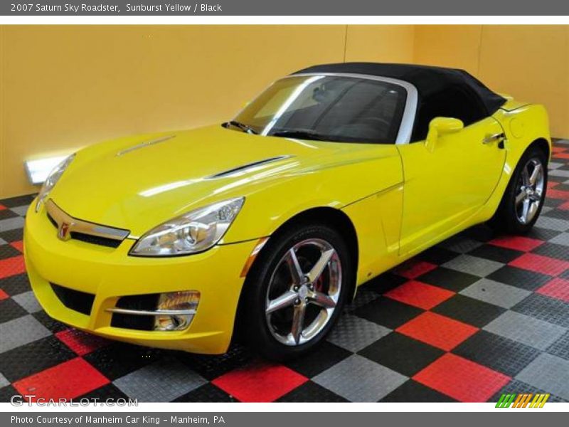 Sunburst Yellow / Black 2007 Saturn Sky Roadster