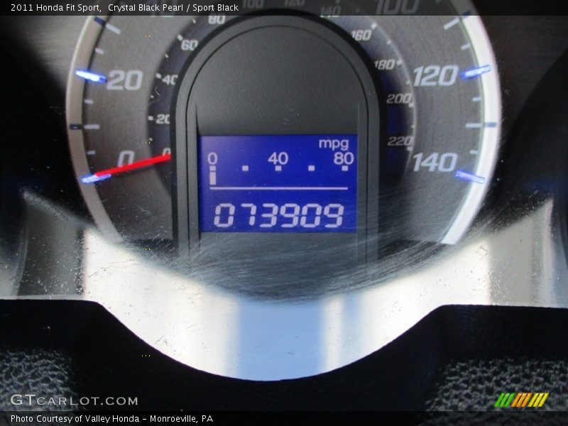 Crystal Black Pearl / Sport Black 2011 Honda Fit Sport
