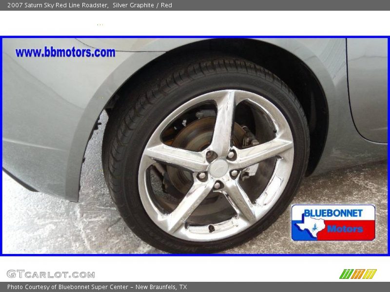 Silver Graphite / Red 2007 Saturn Sky Red Line Roadster
