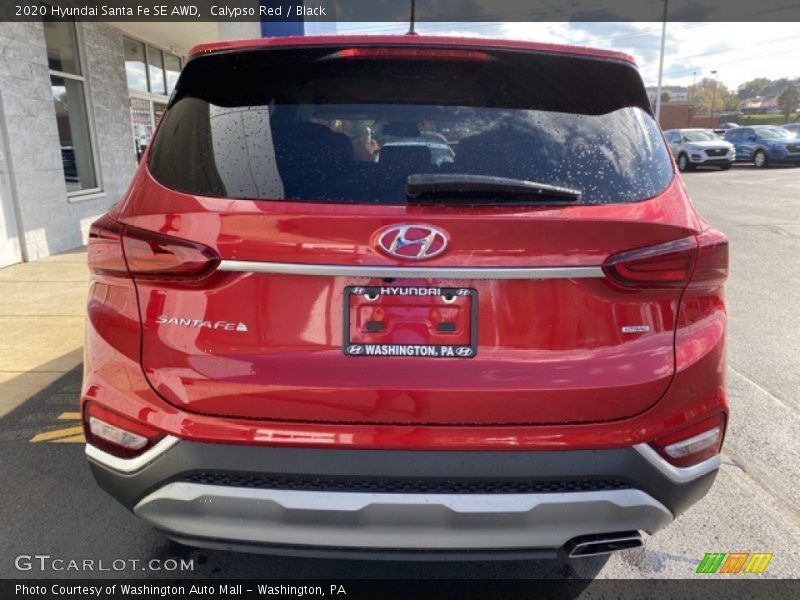 Calypso Red / Black 2020 Hyundai Santa Fe SE AWD