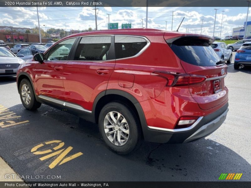 Calypso Red / Black 2020 Hyundai Santa Fe SE AWD