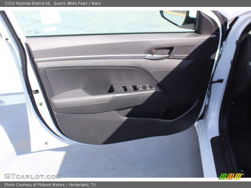 Quartz White Pearl / Black 2020 Hyundai Elantra SE