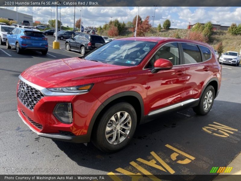 Calypso Red / Black 2020 Hyundai Santa Fe SE AWD