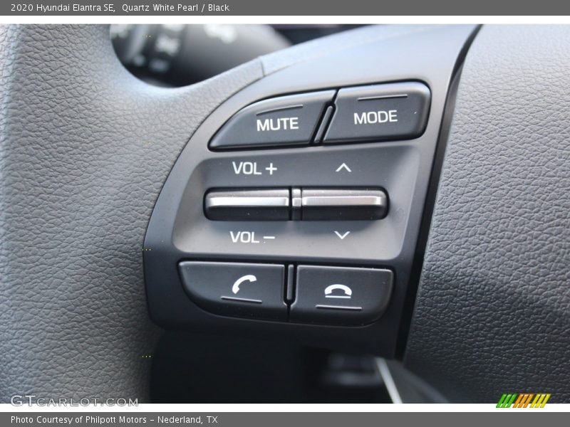 Quartz White Pearl / Black 2020 Hyundai Elantra SE