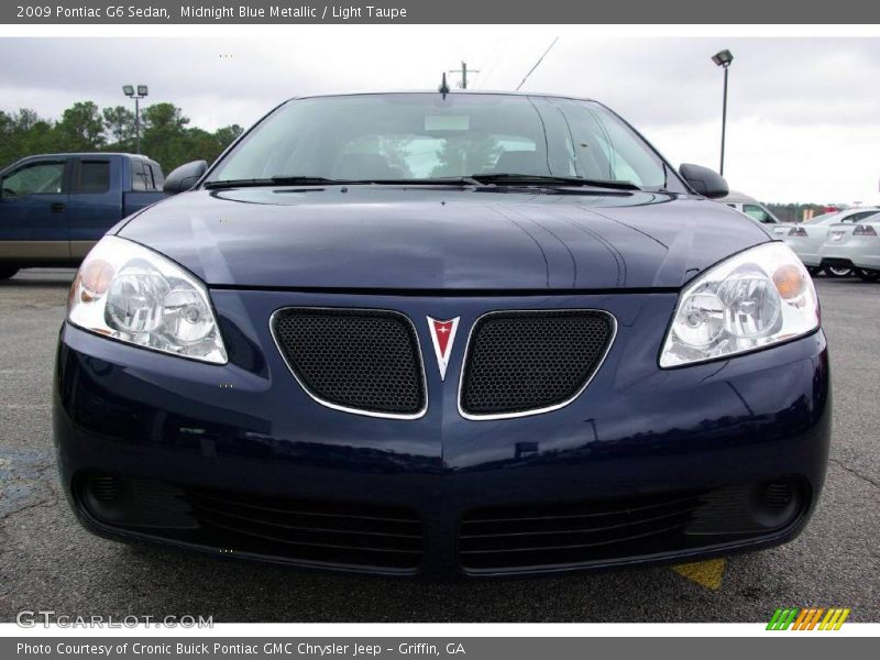 Midnight Blue Metallic / Light Taupe 2009 Pontiac G6 Sedan